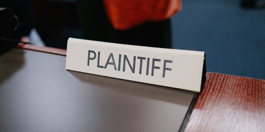 plaintiff sign