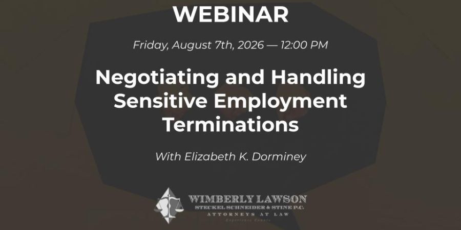 promo graphic, Negotiating and Handling Sensitive Employment Terminations