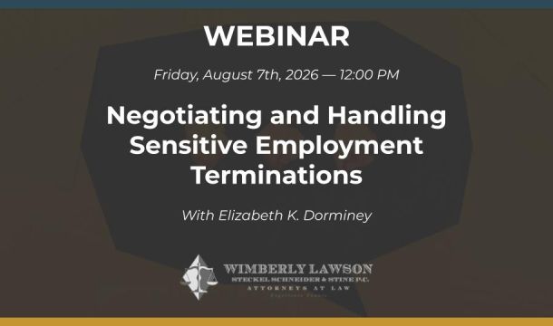 promo graphic, Negotiating and Handling Sensitive Employment Terminations